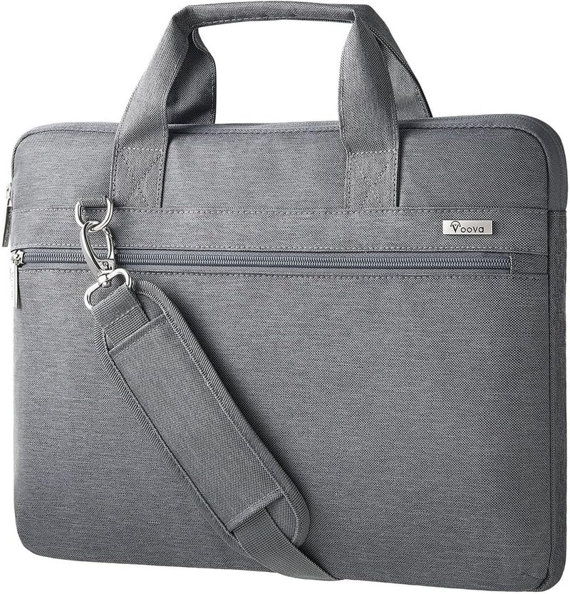 Voova Laptop Bag 15.6 Inch, 360Â° Protective Laptop Case Sleeve Compatible with MacBook Air 15 M2/M3/M4, MacBook Pro 15/16, 15-16â€ Lenovo Dell Hp, Waterproof Computer Bag Slim Briefcase, Grey - Image 1